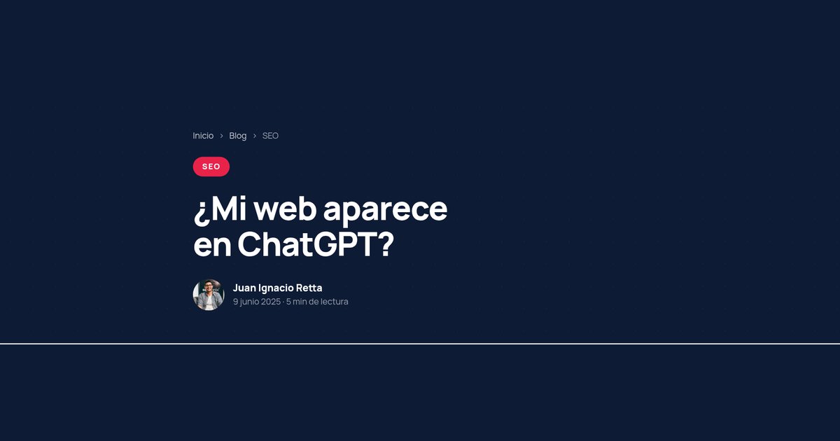 Qué significa que ChatGPT cite o comparta un sitio web